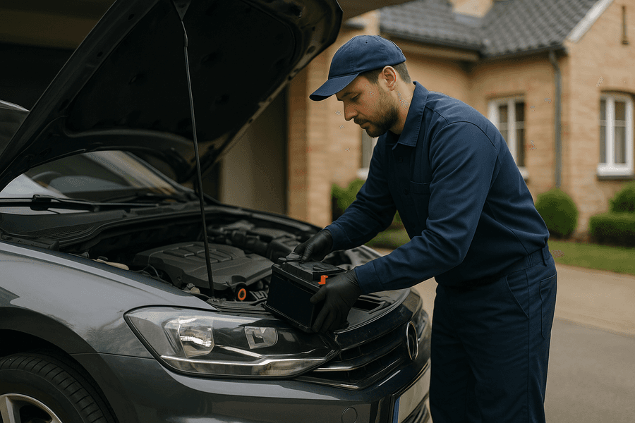 ¿Problemas de batería en tu coche? Cambia la batería sin salir de casa para mejorar el rendimiento y reducir el consumo. ¡Ahorra tiempo y conduce seguro!
